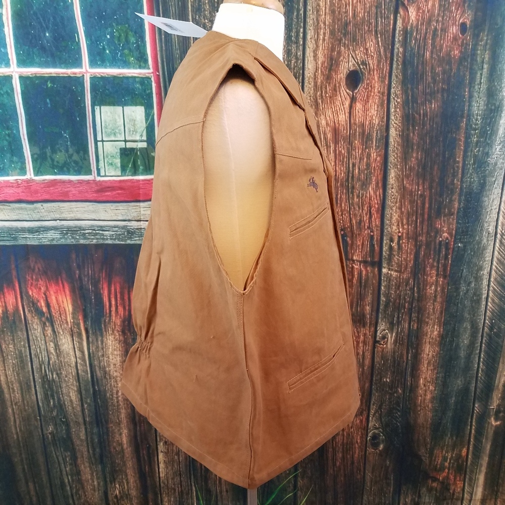 WYOMING TRADER OVERSIZED BRONCO CANVAS VEST (2NDS) - Picture 5 of 7